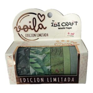 Pack de cintas Washi Ibi Craft Hojas 55771
