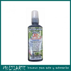 Pasta relevo GRAFITO AD, para efectos decorativos sobre vidrios y metal 40ml