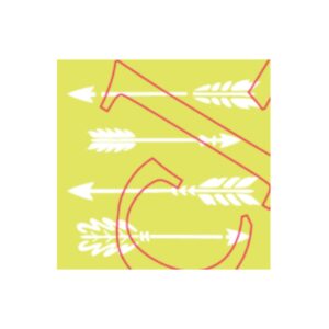 Stencil 15 x 15cms MCL -  643 Flechas