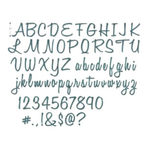 Cortante Thinlits Sizzix - Alphanumeric, Script (1pulgada) by Tim Holtz 662228