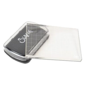 Tinta negra + Block de acrilico para sellos  Sizzix 663006