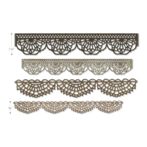 Cortante Thinlits Sizzix - Crochet by Tim Holtz 4 piezas 664178
