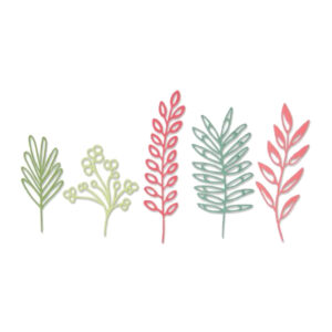 Cortante Thinlits Sizzix - Delicate Leaves 5 piezas 664457
