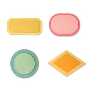 Cortante Thinlits Sizzix - Modern Labels 8 piezas 664481
