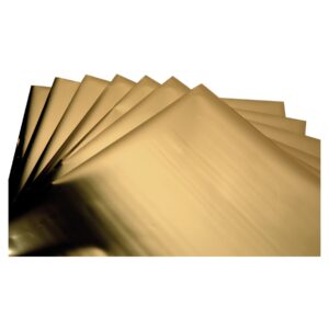 Papel Foil 10 hojas de 15x15cms Sizzix Dorado 664566