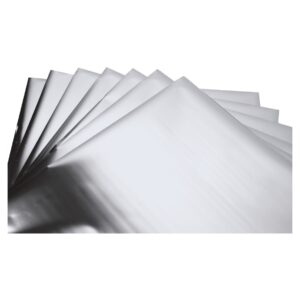 Papel Foil 10 hojas de 15x15cms Sizzix Plateado 664567