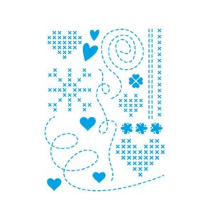 Stencil Litoarte reutilizable 17 x 21 cms STM-679 Corazon