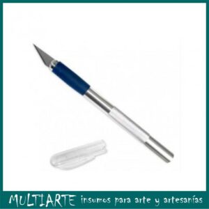 Bisturí  (cutter, trincheta) con 2 hojas de repuesto