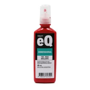 Pintura dimensional EQarte 40ml Rojo