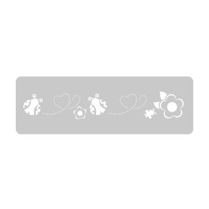 Stencil EQarte reutilizable 4,5 x 30cms Chicos 709 San Antonios
