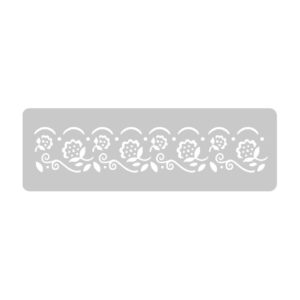 Stencil EQarte reutilizable 4,5 x 30cms Chicos 710 guarda flores