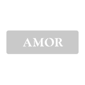 Stencil EQarte reutilizable 4,5 x 30cms Chicos 715 Amor