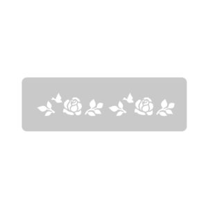 Stencil EQarte reutilizable 4,5 x 30cms Chicos 717 Rosas
