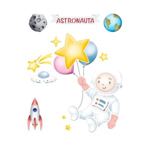 Stencil Litoarte reutilizable 17 x 21 cms STM-717 Astronauta