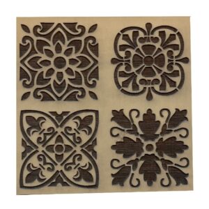 Sello bajo relieve 10x10cms Mayolica 825