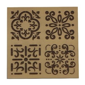 Sello bajo relieve 10x10cms Mayolica 826