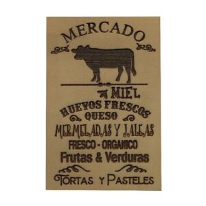 Sello bajo relieve 10x15cms Mercado 759