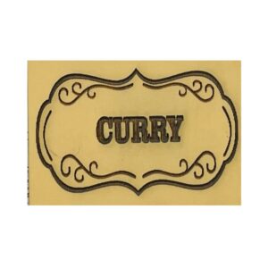 Sello bajo relieve 5x7cms Curry 808