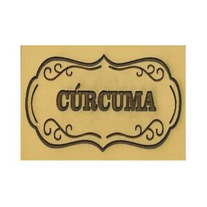 Sello bajo relieve 5x7cms Curcuma 812