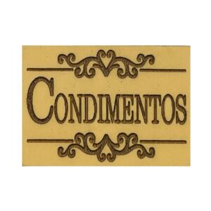 Sello bajo relieve 5x7cms Condimentos 821
