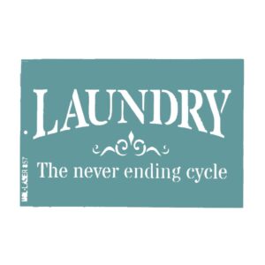 Stencil 20 x 30cms MCL -  857 Laundry