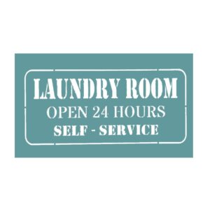 Stencil 20 x 30cms MCL -  858 Laundry