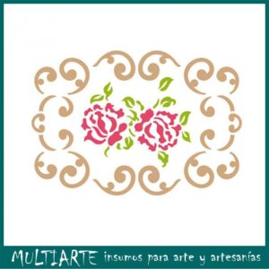 Stencil Litoarte reutilizable 17 x 21 cms STM-042