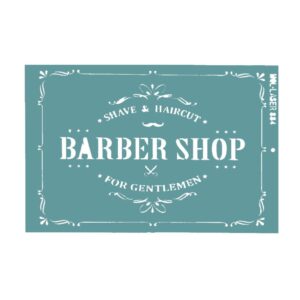 Stencil 20 x 30cms MCL -  884 Barber Shop
