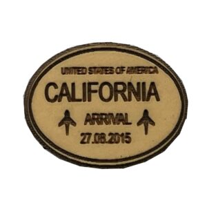 Sello bajo relieve 6x6cms California 894