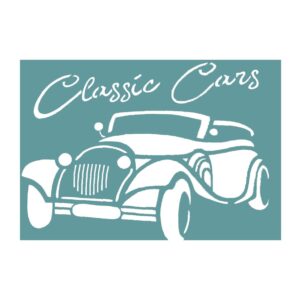Stencil 20 x 30cms MCL -  901 Auto Antiguo