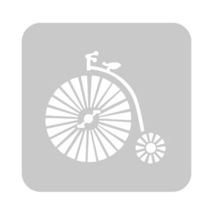 Stencil EQarte reutilizable 15 x 15cms 914 Bicicleta