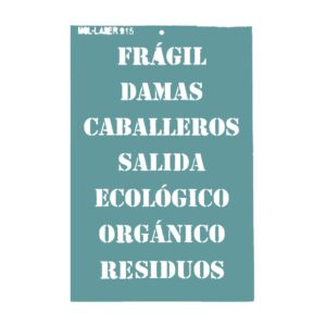 Stencil 20 x 30cms MCL -  915 Palabras
