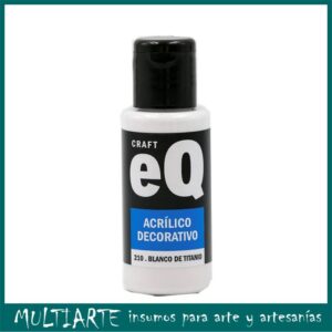 Pintura decorativa EQarte 50ml 210 Blanco Titanio