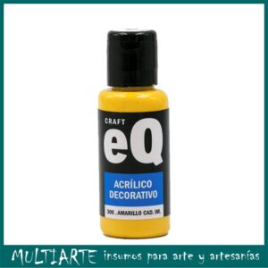 Pintura decorativa EQarte 50ml 300 Amarillo Cadmio