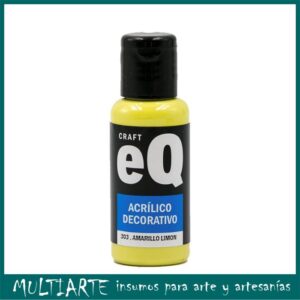 Pintura decorativa EQarte 50ml 303 Amarillo Limon