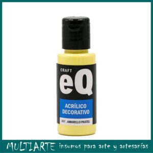 Pintura decorativa EQarte 50ml 307 Amarillo Pastel