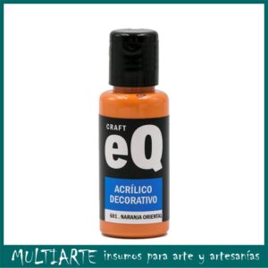 Pintura decorativa EQarte 50ml 601 Naranja Oriental
