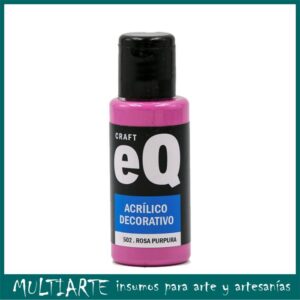 Pintura decorativa EQarte 50ml 502 Rosa Purpura