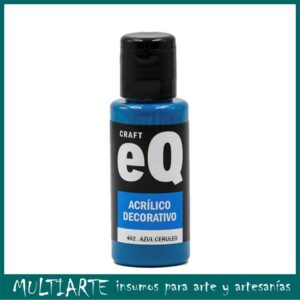 Pintura decorativa EQarte 50ml 402 Azul Ceruleo