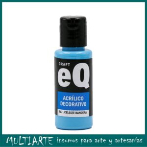 Pintura decorativa EQarte 50ml 417 Celeste Bandera