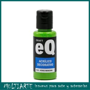 Pintura decorativa EQarte 50ml 910 Verde Manzana