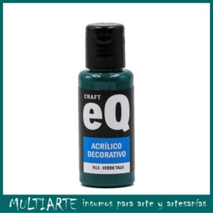 Pintura decorativa EQarte 50ml 913 Verde Ftalo