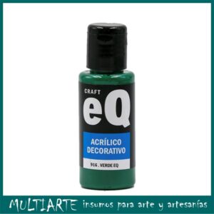 Pintura decorativa EQarte 50ml 916 Verde EQ