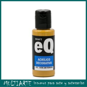 Pintura decorativa EQarte 50ml 812 Ocre Amarillo Ferroso