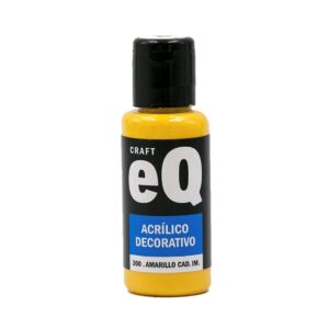Pintura decorativa EQarte 50ml 300 Amarillo Cadmio