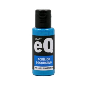 Pintura decorativa EQarte 50ml 408 Azul Cyan Primario