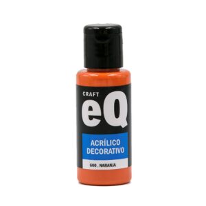 Pintura decorativa EQarte 50ml 600 Naranja