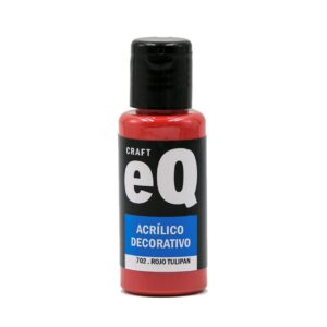 Pintura decorativa EQarte 50ml 702 Rojo Tulipan