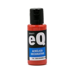 Pintura decorativa EQarte 50ml 705 Rojo Bermellon