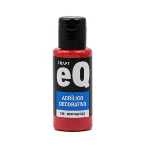 Pintura decorativa EQarte 50ml 708 Rojo Navidad